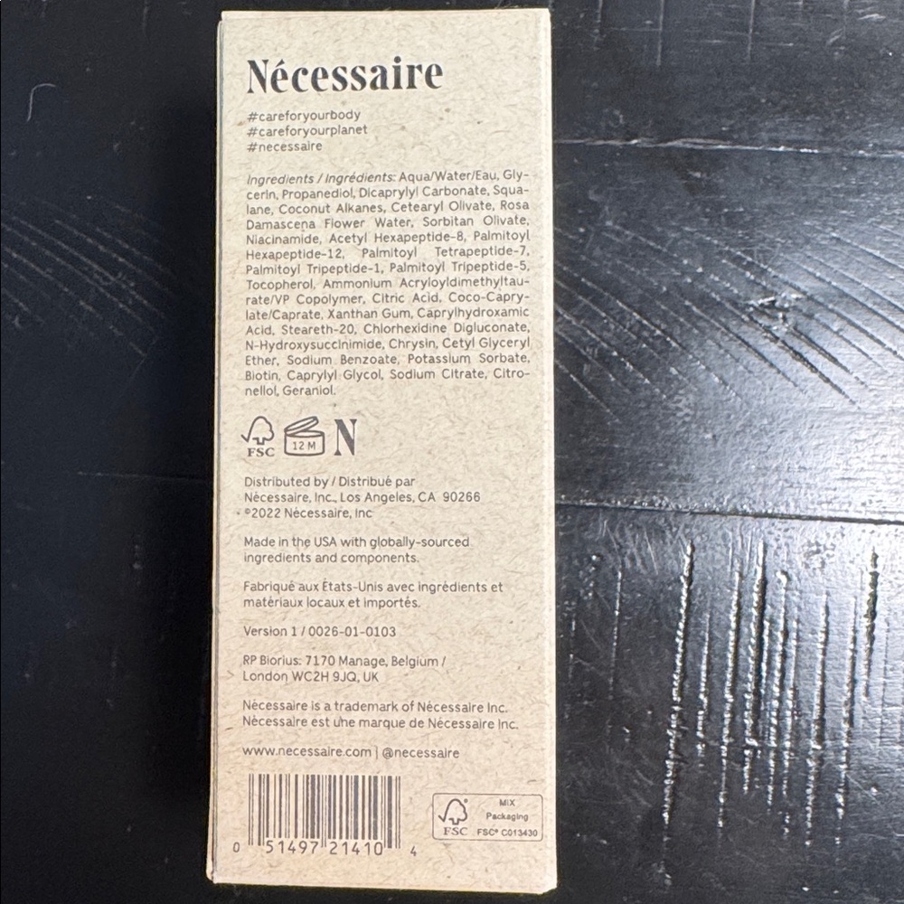 NECESSAIRE neck serum fragrance free - Picture 3 of 4